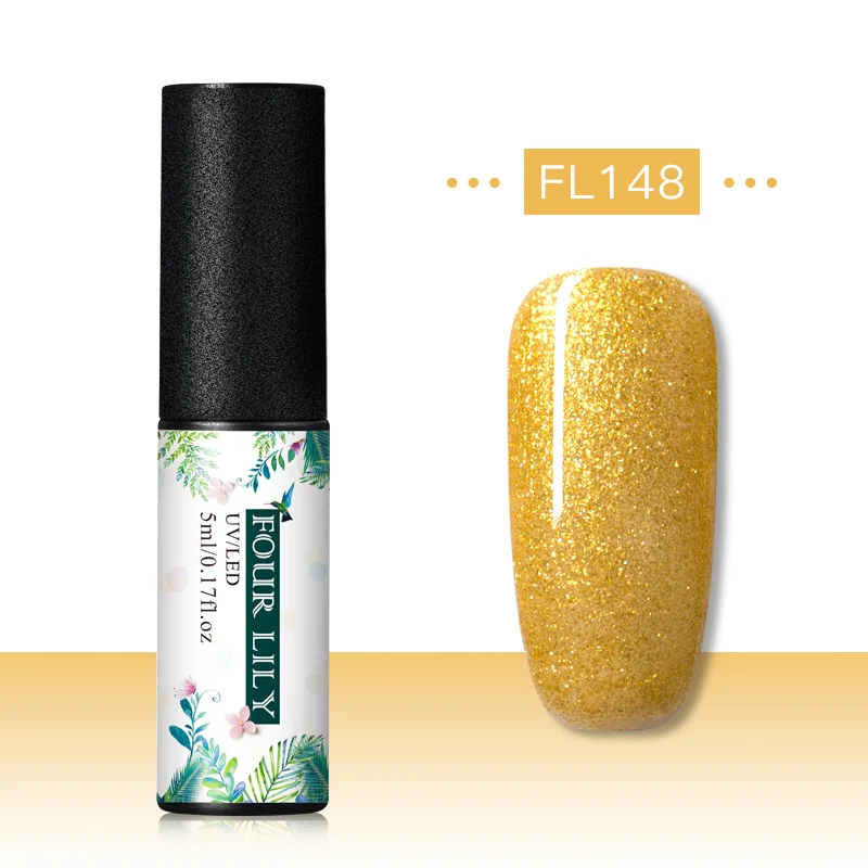 CS06919 Четыре лилии Гель-лак набор УФ Vernis Полупостоянный праймер верхнее покрытие 5 мл цветной гель для ногтей лак Nagellak Soak Off лак - Цвет: CS06919