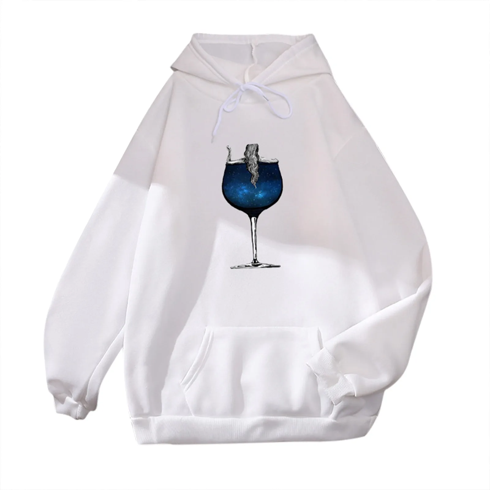 60# Print Kawaii Oversized Hoodie Long Sleeve Hoodies Women Print Sweatshirts Sudaderas Con Capucha Moletom Feminino Sweatshirts