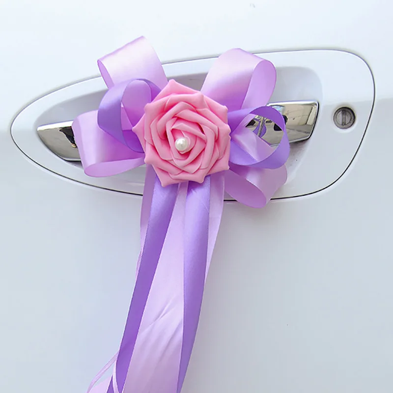 Цветок из шелковой ленты искусственные цветы для свадебной вечеринки