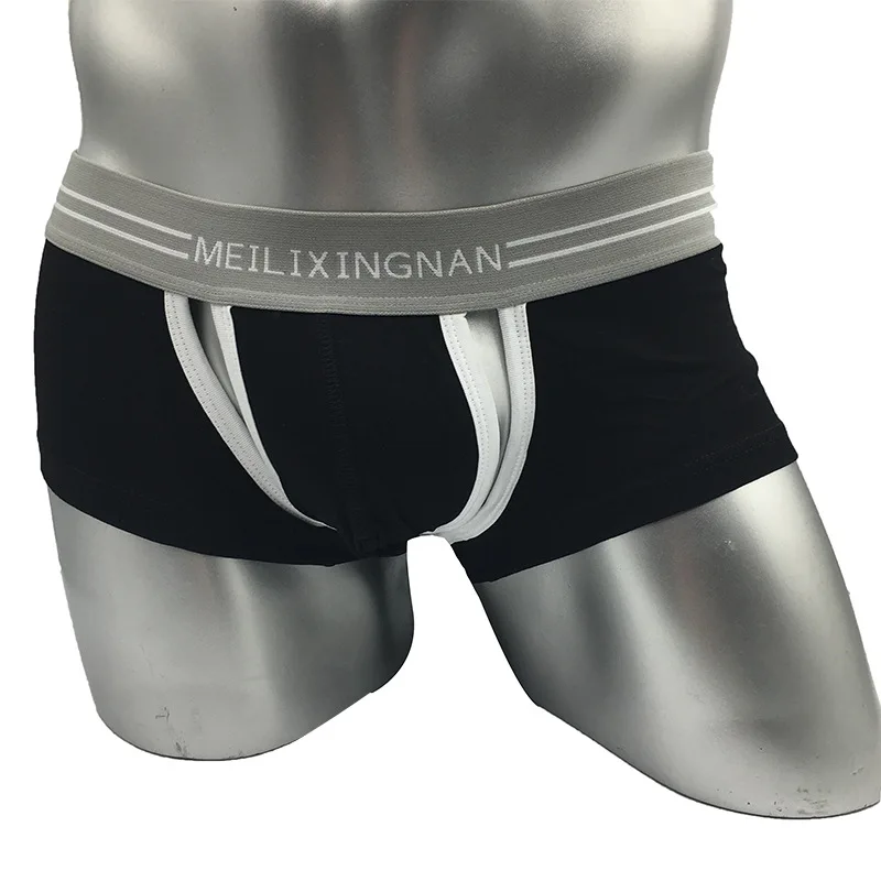 Мужское нижнее белье Lomonling с широкой оправой пикантные плоские угловые брюки
