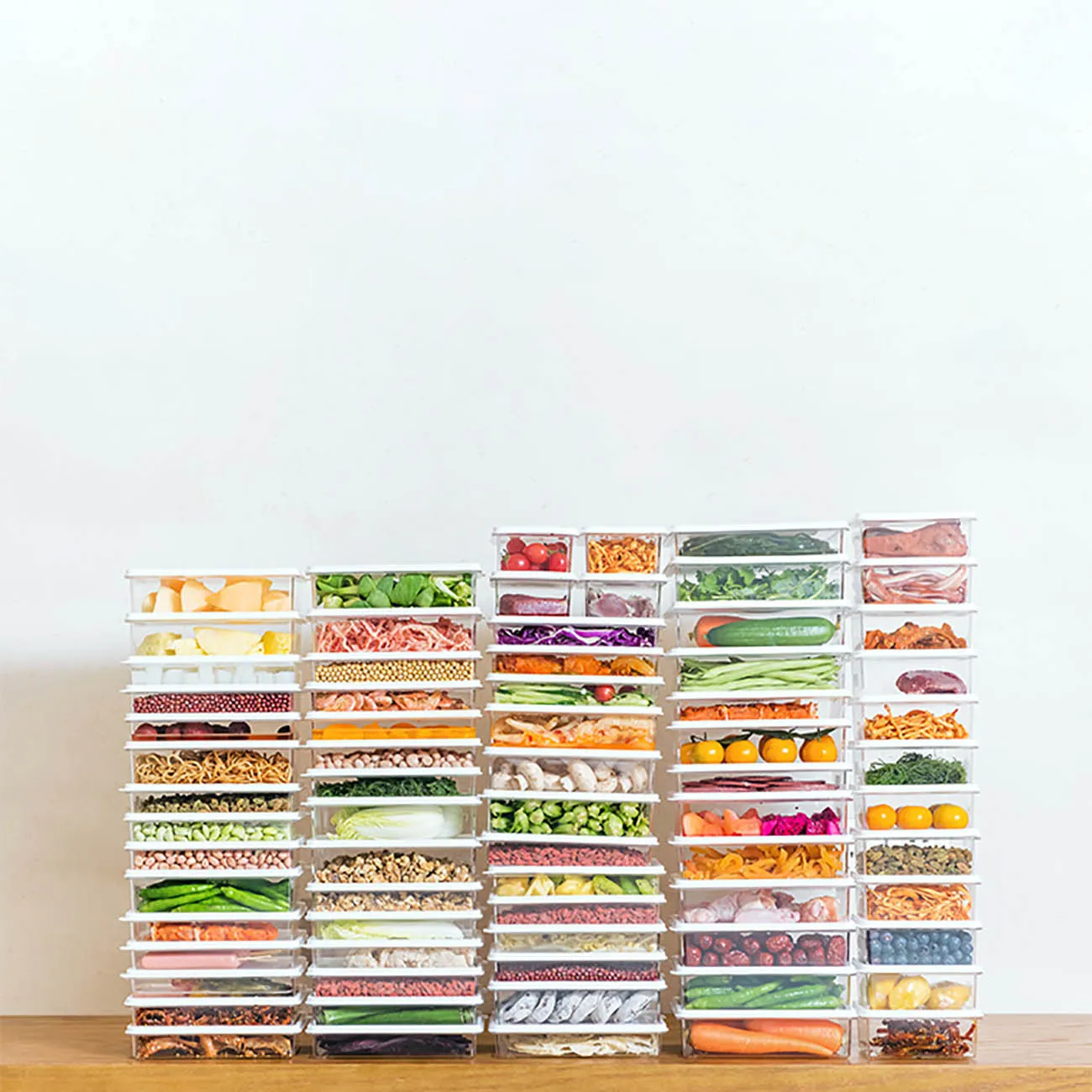 1000 мл кухонный прозрачный герметичный контейнер для хранения фруктов с