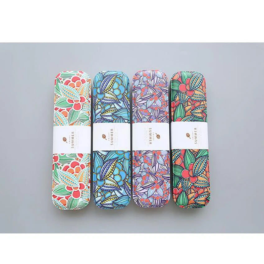 Мини жестяная коробка для ручек и карандашей ящик хранения контейнеров