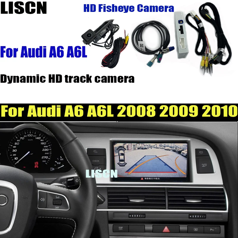 Реверсивный Камера для Audi A6 Q7 2007 2008 2009 2010 Интерфейс адаптер использования