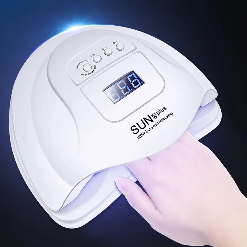 80 Вт профессиональный светодиодный УФ лампа для сушки ногтей Сушилка с