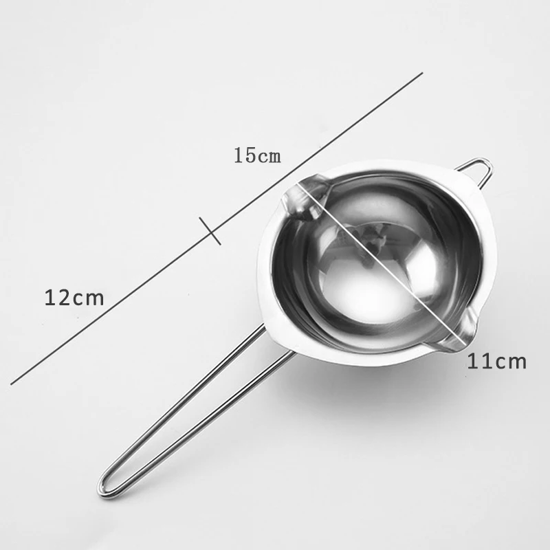 

1Pcs Baking Tools 410 Stainless Steel Chocolate Melting Pot Kitchenware Milk Bowl Butter Candy Warmer Multi Purpose Silver