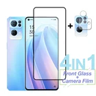 Полная защита экрана для OPPO Reno7 Pro Reno6 Z Find X3 Lite Reno5 F K Закаленное стекло Защитная пленка для камеры Reno7 SE