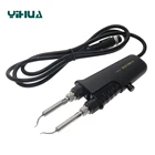 Пинцет для паяльника Yihua 907M SMD, металлический пинцет высокого качества из нержавеющей стали с нагревательным сердечником, двойной Пинцет для YIHUA 938D 938BD +