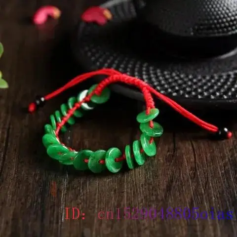 Нефритовый медный браслет для монет натуральный модный жадеит подарки амулет