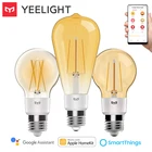 Умная Светодиодная лампа накаливания Yeelight, ретро, E27, 220 В, 6 Вт, с регулируемой яркостью, с теплым желтым Wi-Fi, работает с Apple Homekit, Google Assistant