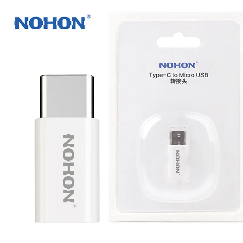 Оригинальный usb адаптер NOHON Type C для Micro Xiaomi 4C 4S 5S Plus Oneplus 3T 2 3 Nubia кабель зарядное