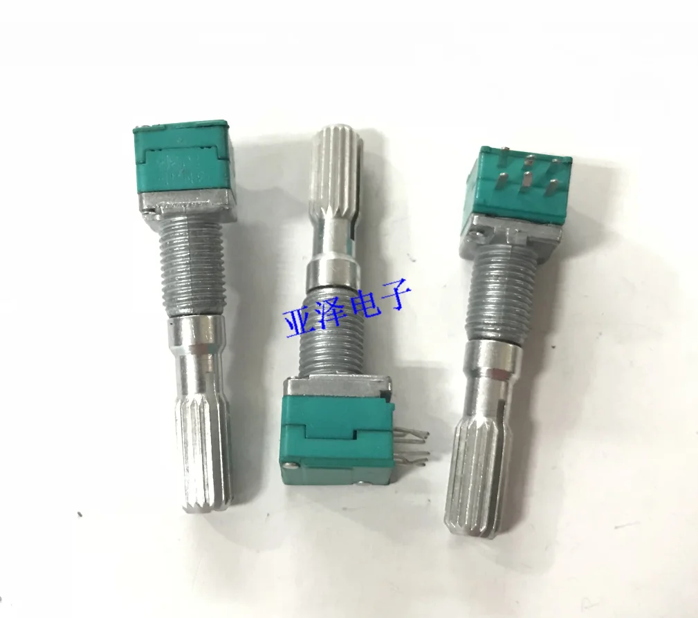 2 шт. RK097 прецизионный потенциометр B10K длина двойного вала 30 мм с середины