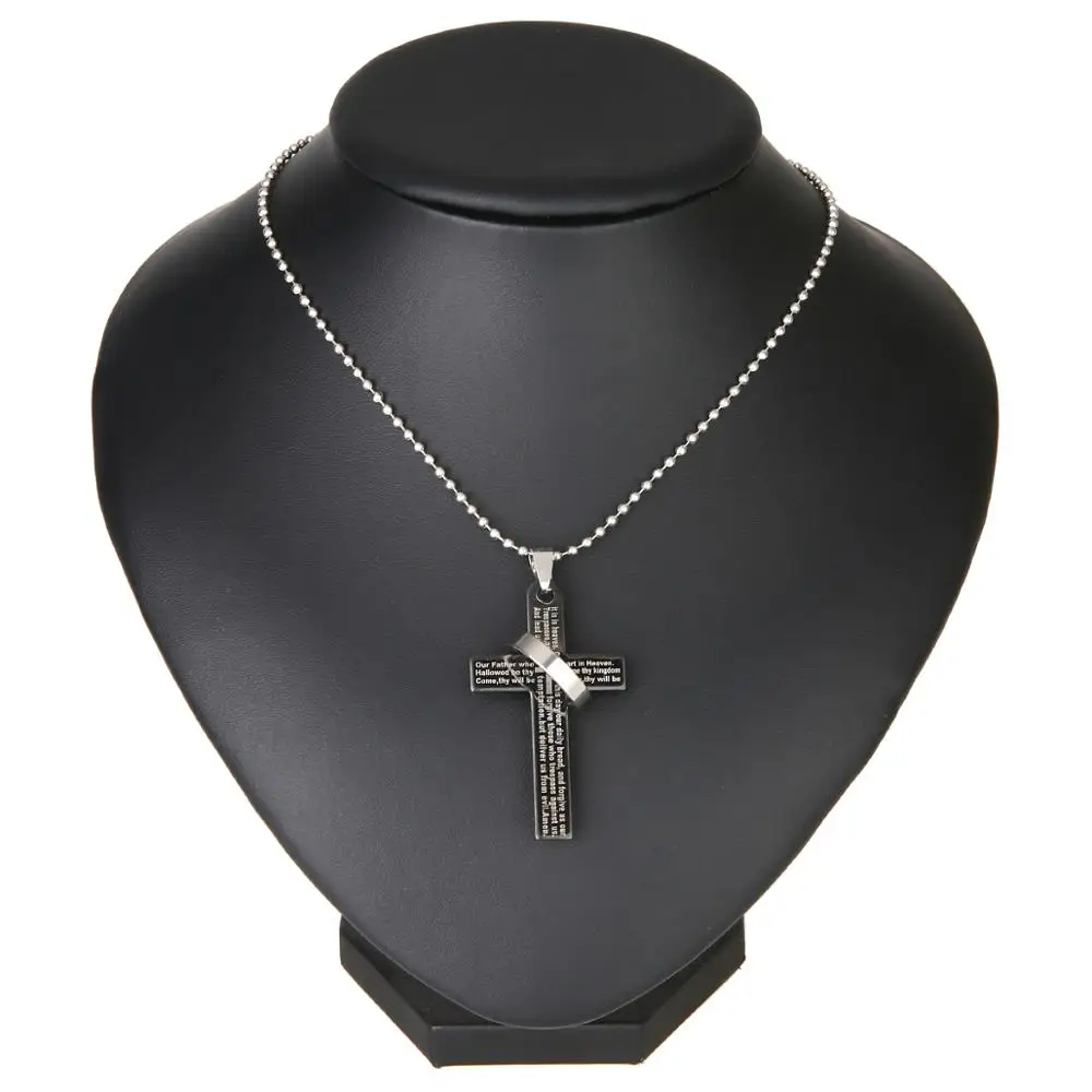 Женское и мужское ожерелье из нержавеющей стали|cross pendant necklace|chain necklacemen chain necklace |