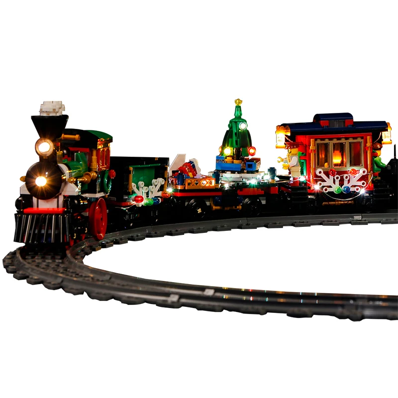 

LED Light Up Kit For Creator 10254 Winter Holiday Train Compatile With 36001 (Only LED Light, No Block Kit)