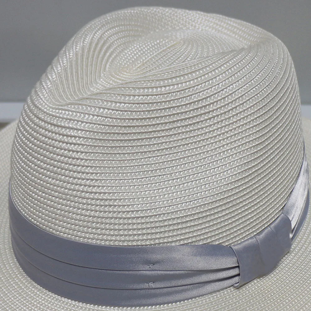 

Summer Straw Fedora Panama Beach Sun Hat Packable