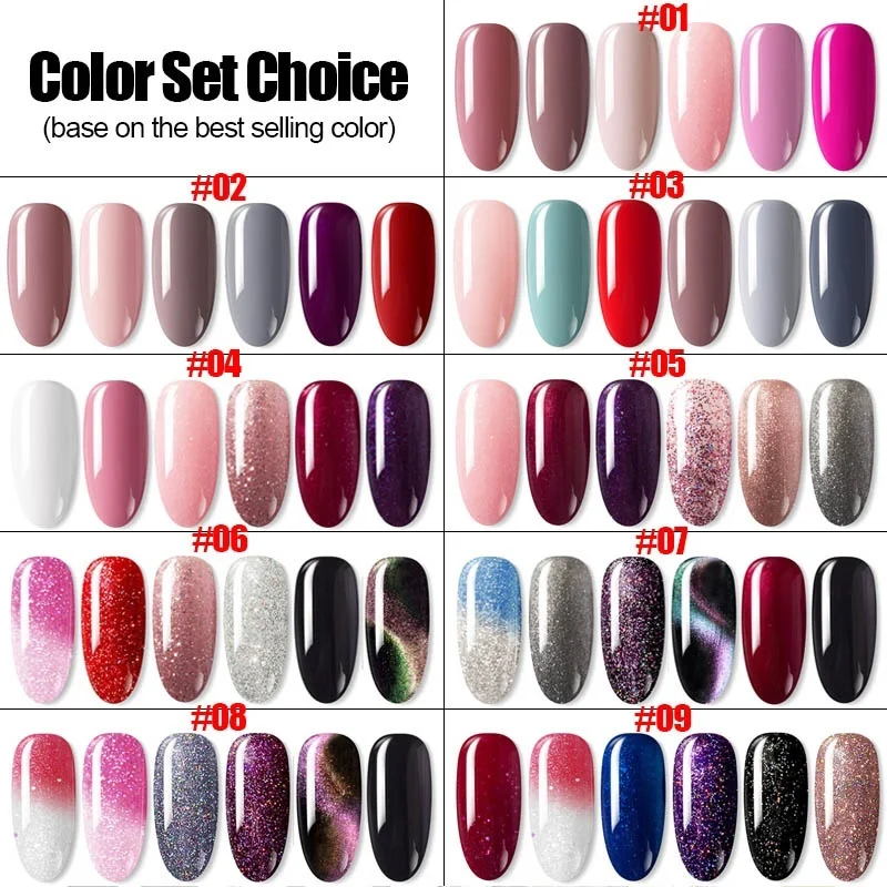 Modelones 16Pcs/Lot Nail Lamp Tools Gel Polish Set 36W Fast Dryer Led Soak Off Long Lasting Semi Permanent Varnish Kits | Красота и