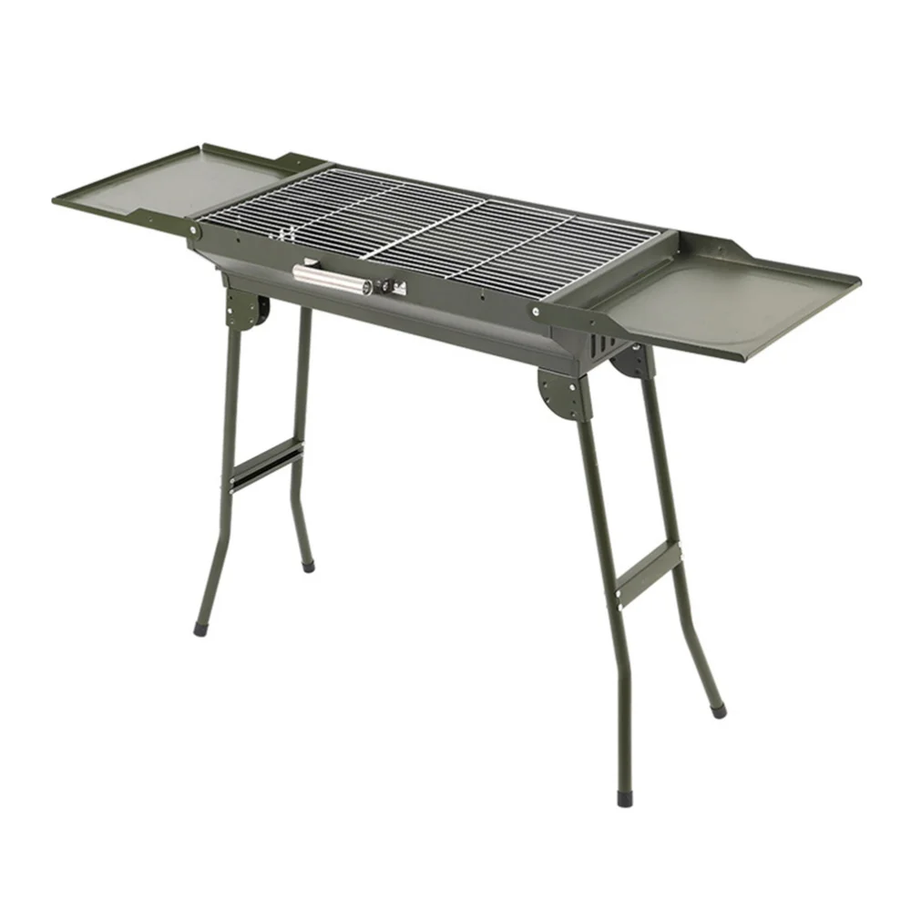 

1pc Iron Lightweight Charcoal Grill Folding Outdoor Portable Barbecue Rack