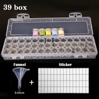 new 39 bottles diamond painting tools accessories storage box beads container diamond embroidery stone mosaic convenience box
