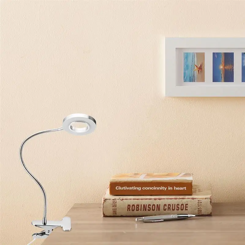 Rechargeable Clip USB Led Table Lamp Dimmable Warm/Cool Light Night Student Eye Protection Office Lighting Desk | Лампы и освещение