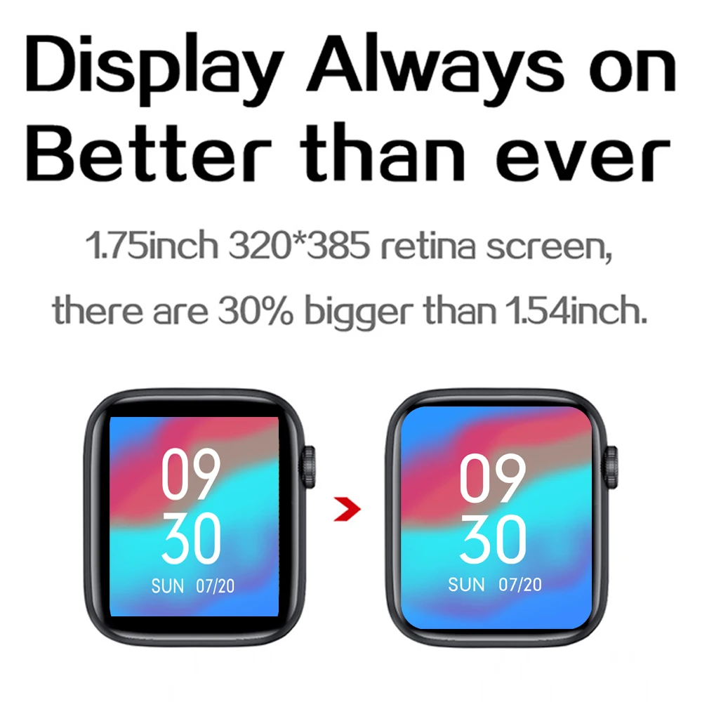 

IWO PRO 2021 Smart Watch IWO 13 PRO Series 6 1.75inch 44mm Heart Rate Bluetooth Call SmartWatch Men Women Better for IOS Android