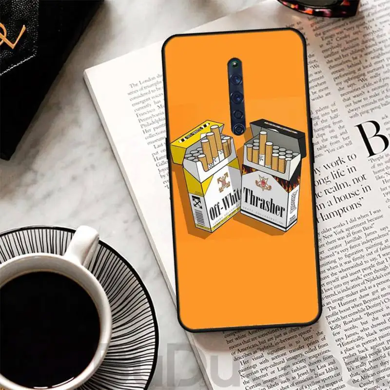 

0 Potato Soft Cover Phone Case For Oppo Reno2 Z 2Z Realme5 6 Pro R9S 11 Plus 15 17 Pro Fashion Art Marlboros Cigarettes