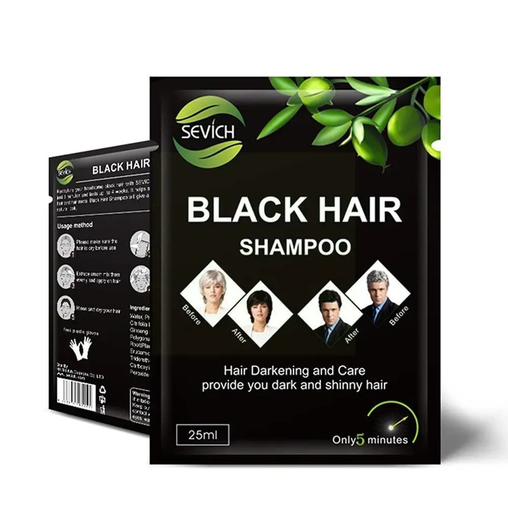 

1pc Black Shampoo Botanical Hair Conditioner Covering White Hair Shampoo Improve Scalp Itching Unisex For Hair Care Q6g8