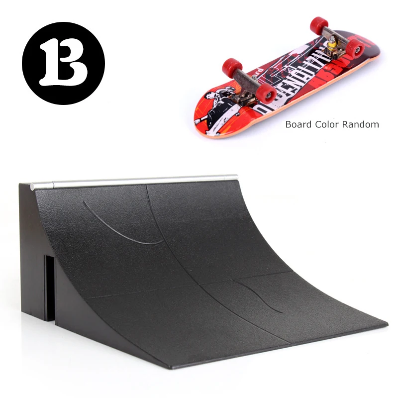 Training Games Finger Skating Board with Ramp Parts Track Skate Kids Toys Gift kate Park Fingerboard Mini Skateboard | Игрушки и хобби