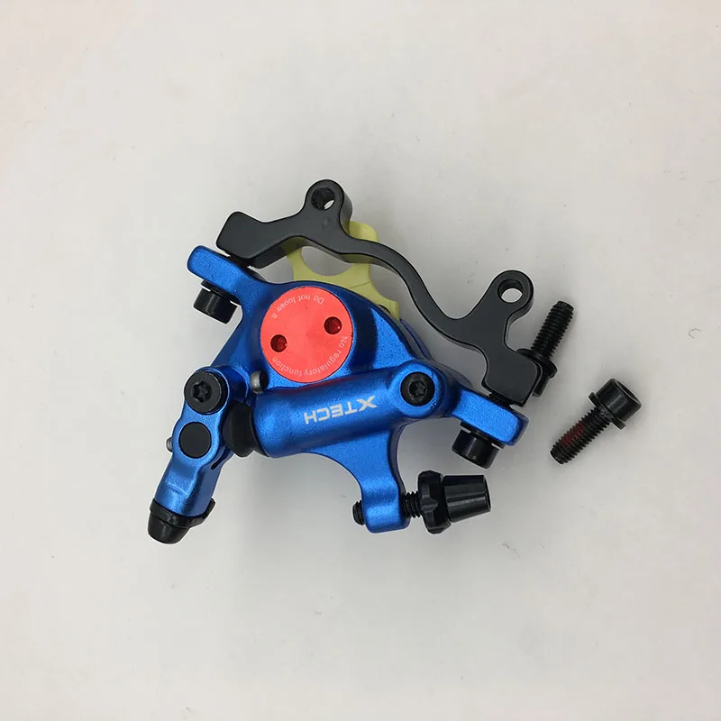 only rear blue Zoom HB-100 MTB велосипед тормоза HB100 велосипедные тормоза суппорт w роторы запчасти для велосипеда гидравлический поршень двусторонний w V-Brake рычаг - Цвет: only rear blue