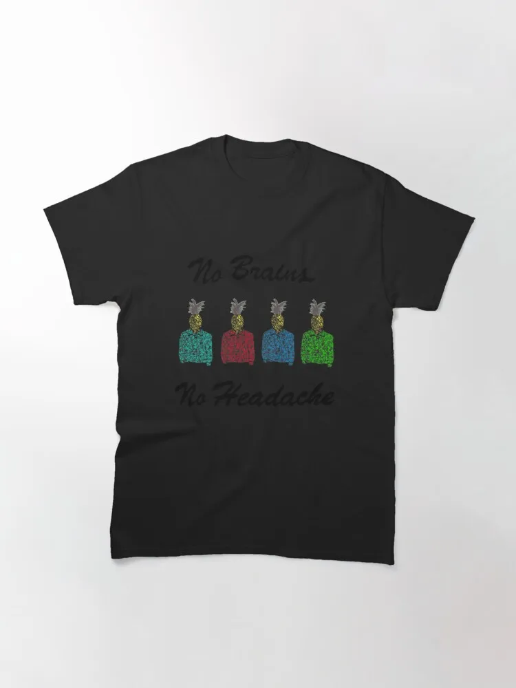 

Tops T Shirt Women No brains no headache Classic T-Shirt