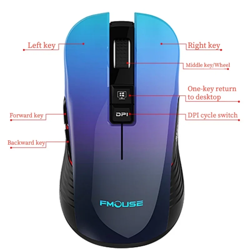 

M600 Professional Gaming Mouse 3600 Dpi LED Light Mouse For Gamer 2.4GHz Wireless Silent Mouse For PC/Laptop