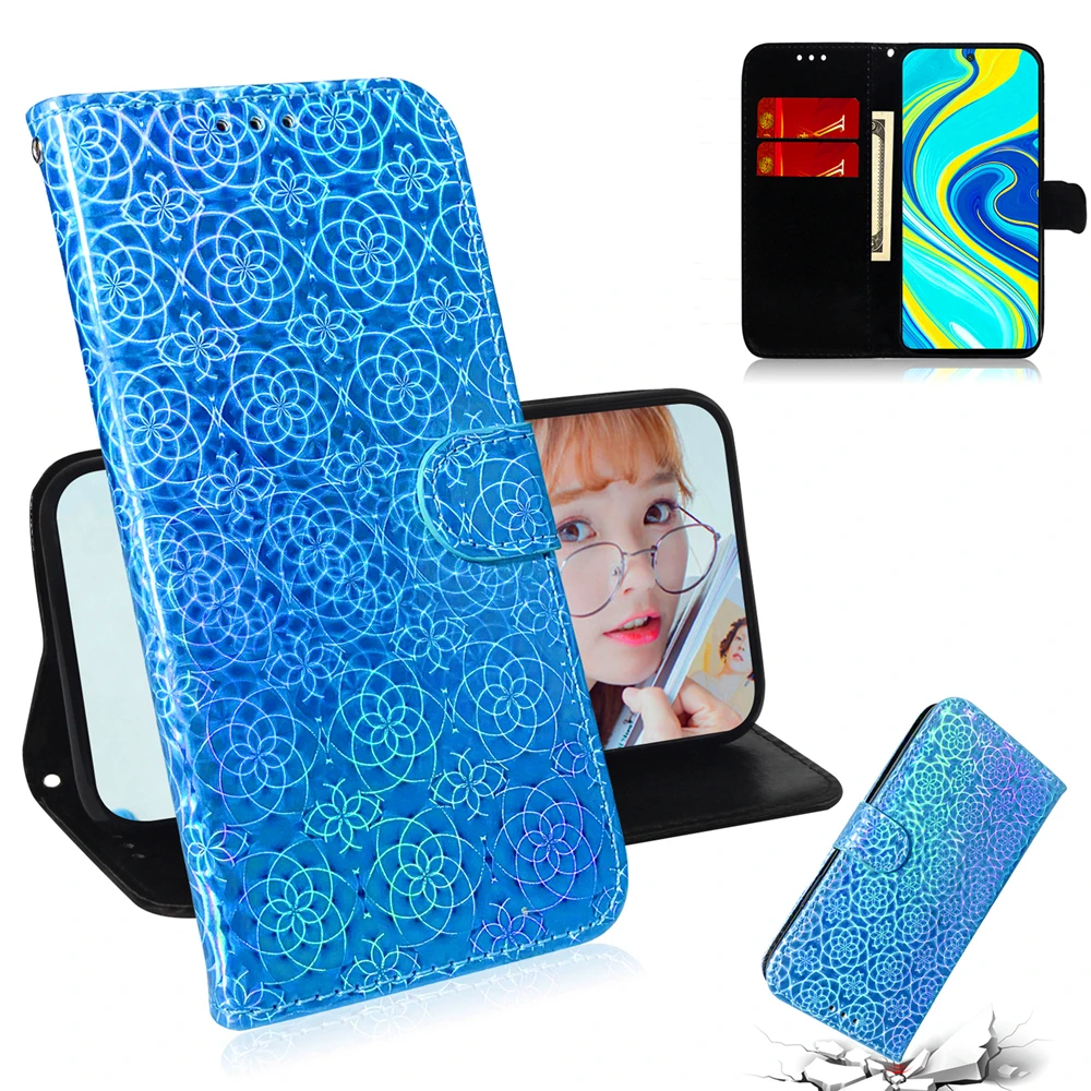 

Dazzle Cover For Xiaomi MI 10 CC9 9T Pro CC9E Note 10 Pro 9 A3 A2 Lite Case Flip Wallet Phone Case