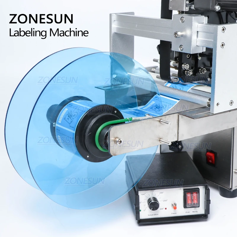 ZONESUN TB-YL50D Полуавтоматическая этикетировочная машина аппликатор для этикеток