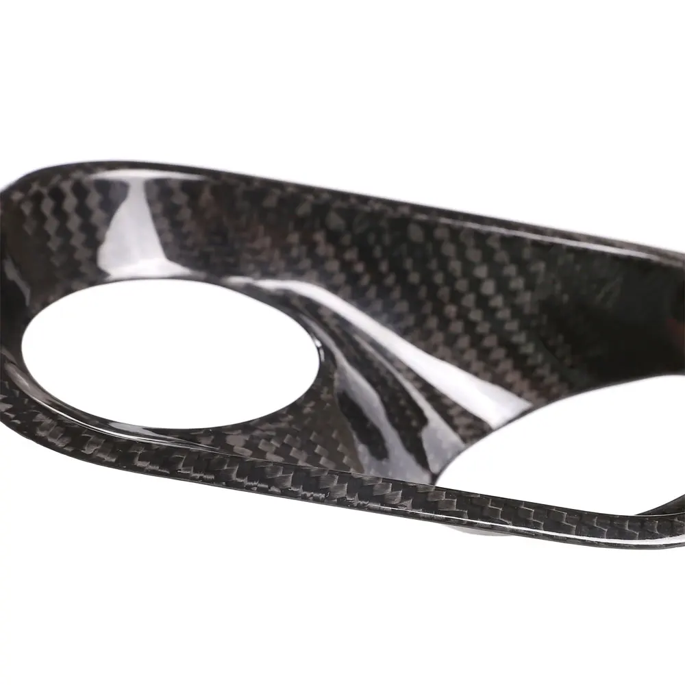 

For Porsche Macan 2014 - 2020 Real Carbon Fiber Car Car Headlight Control Switch Panel Stickers Decoration Cover Car Accessories