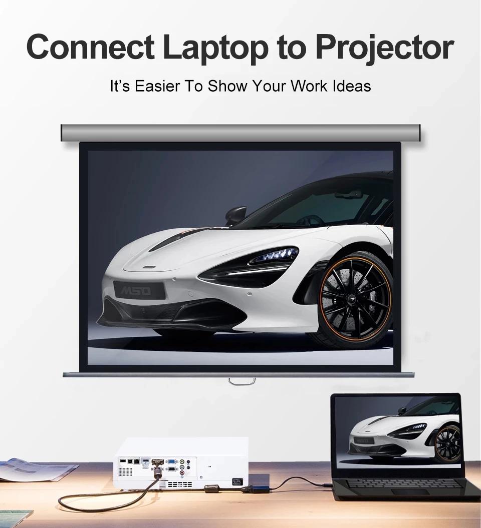 1080P HDMI-совместимый с VGA кабель преобразователь цифровой аналоговый HD HD-MI Male к Famale