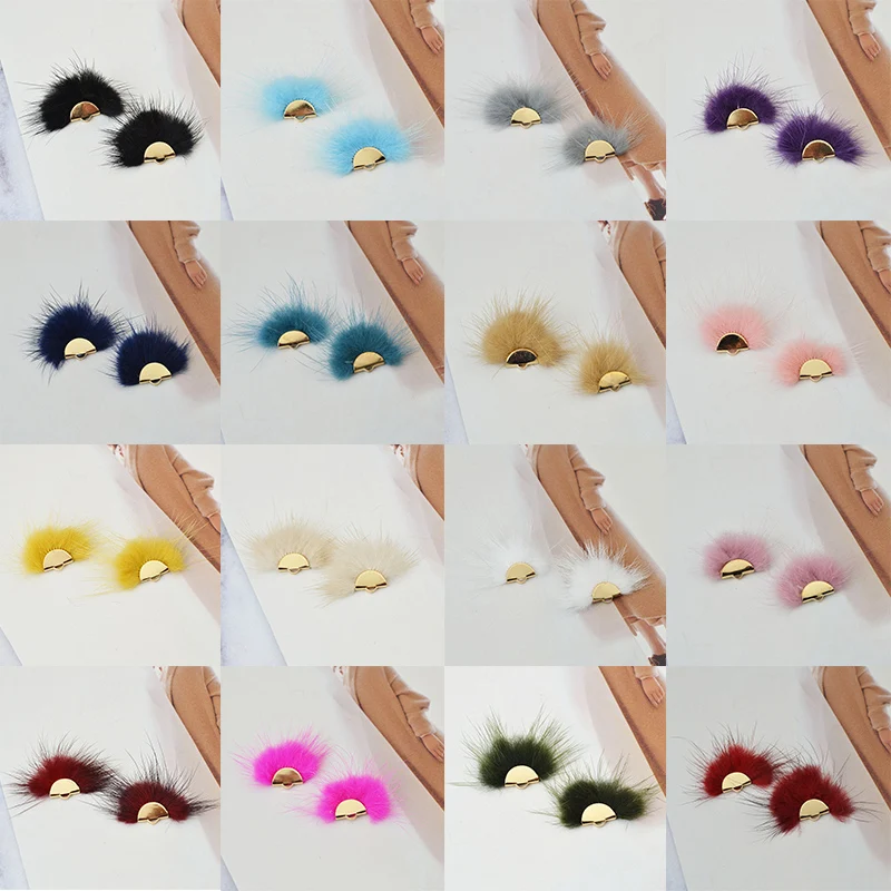 10 шт. DIY кисточки меховой шар разноцветные цветы ювелирные изделия аксессуары для