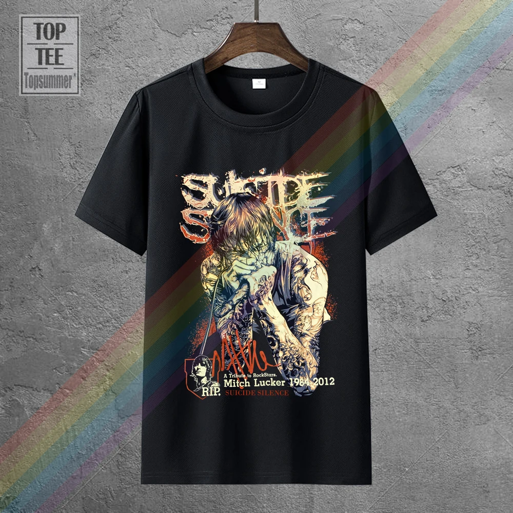 

Mitch Lucker Suicide Silence Tshirt Hippie Goth Tee Shirt Gothic Emo Male Cool Sweetshirts Female T-Shirt Punk Rock T-Shirts