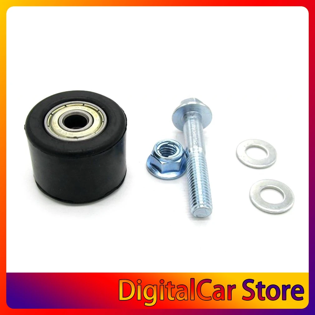

1Pcs 8mm Black Motorcycle Chain Roller Slider Tensioner Wheel Guide Plastic Metal Motorcycle Chain Guide for Yamaha YFZ 350 Hot