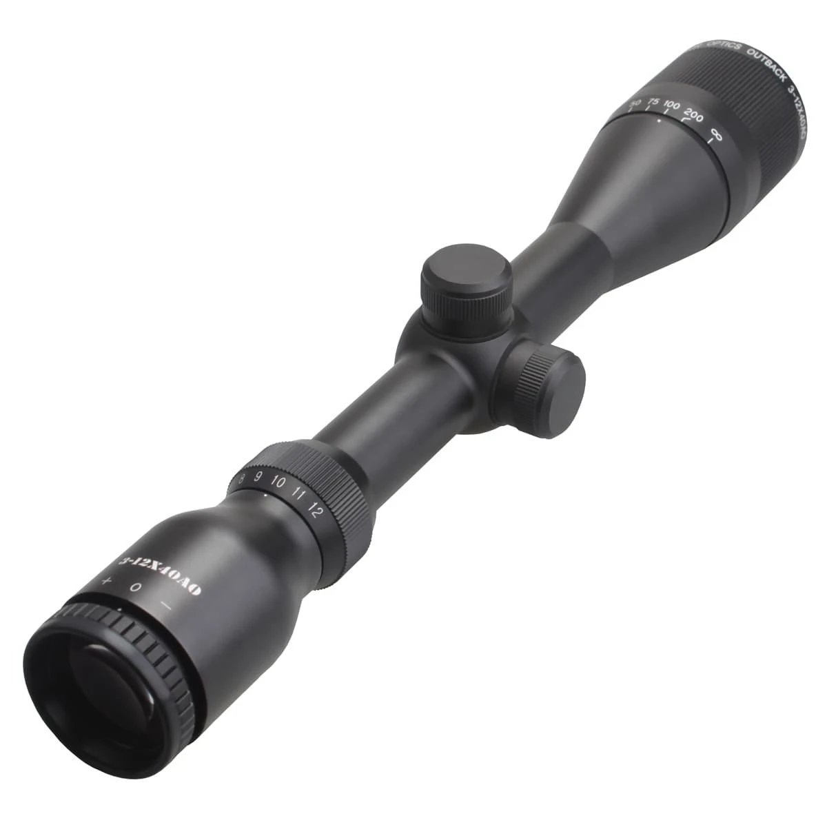 Оптический прицел векторный Outback 3 12x40AO 1 дюйм регулировочный оптический