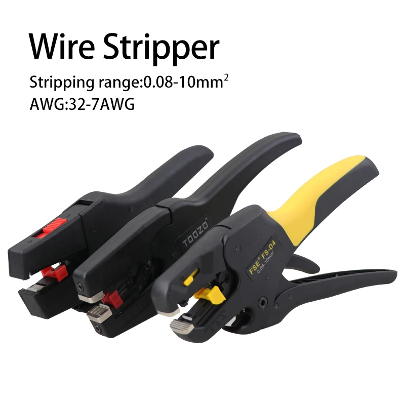 Wire Stripper Tool Stripping Pliers 0.08-10mm² 32-7AWG Cutter Cable Scissors D3 Multitool Adjustable Pressure 0.03-10mm² 28-8AWG