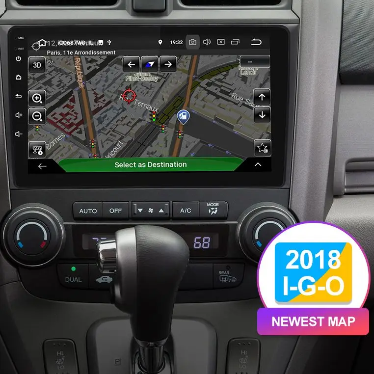 Автомагнитола для Honda CRVcar multimidia автомагнитола с gps и поддержкой Bluetooth