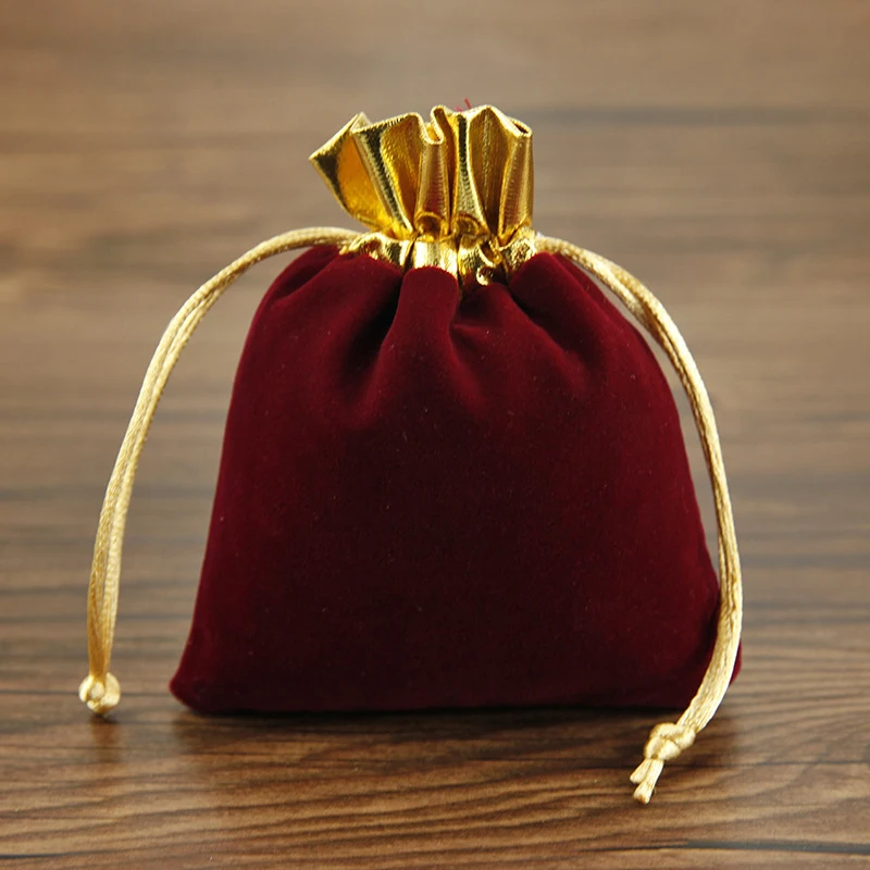 

2 Pcs Velvet Dice Bag 7*8 Cm Jewelry Packing Drawstring bags Beam Mouth Flannelette Bags Jewelry Gift Dice Bag Board Games