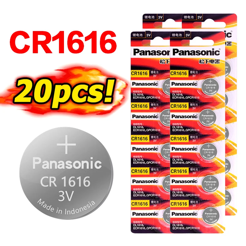 5 шт./лот PANASONIC оригинальная литиевая батарея Кнопка монета 3 в CR1616 LM1616 ECR1616 DL1616 L11