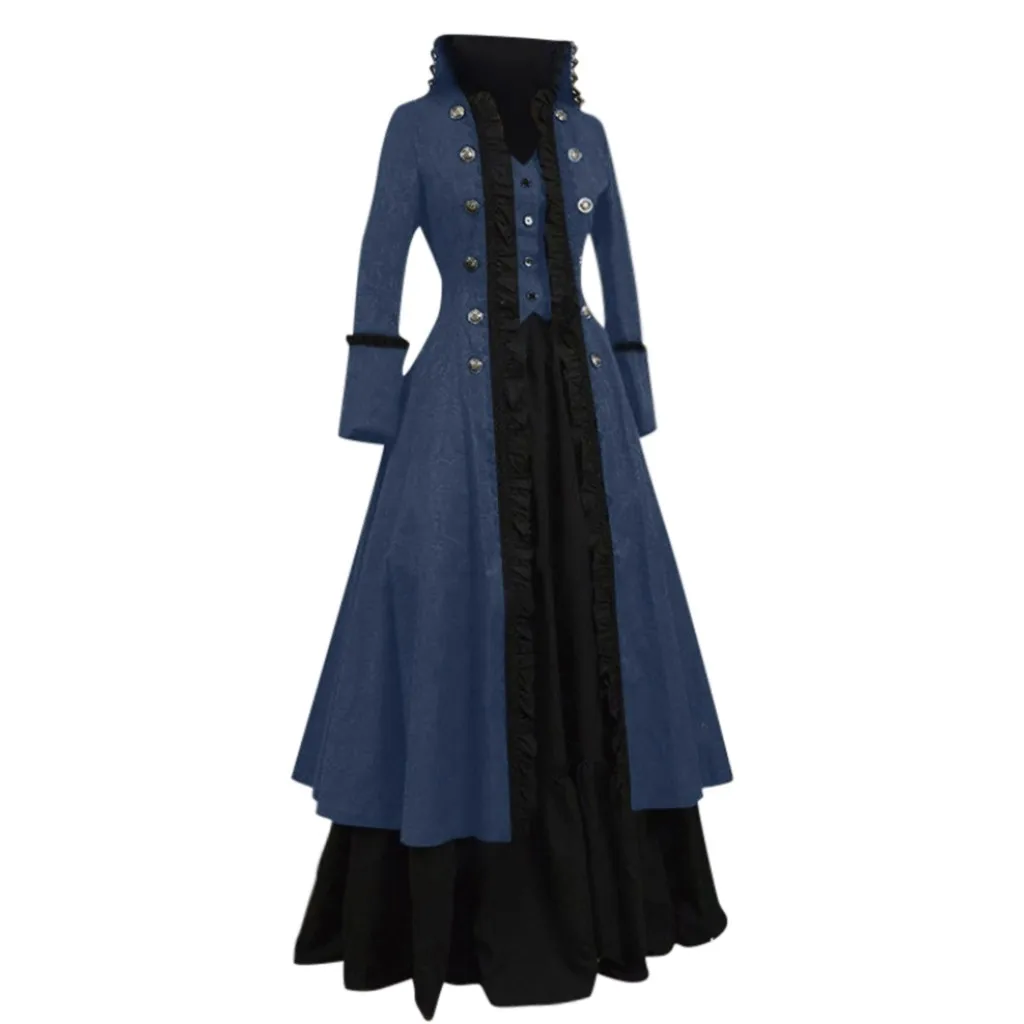 JAYCOSIN осенне-зимние платья женское модное платье винтажное лоскутное косплей