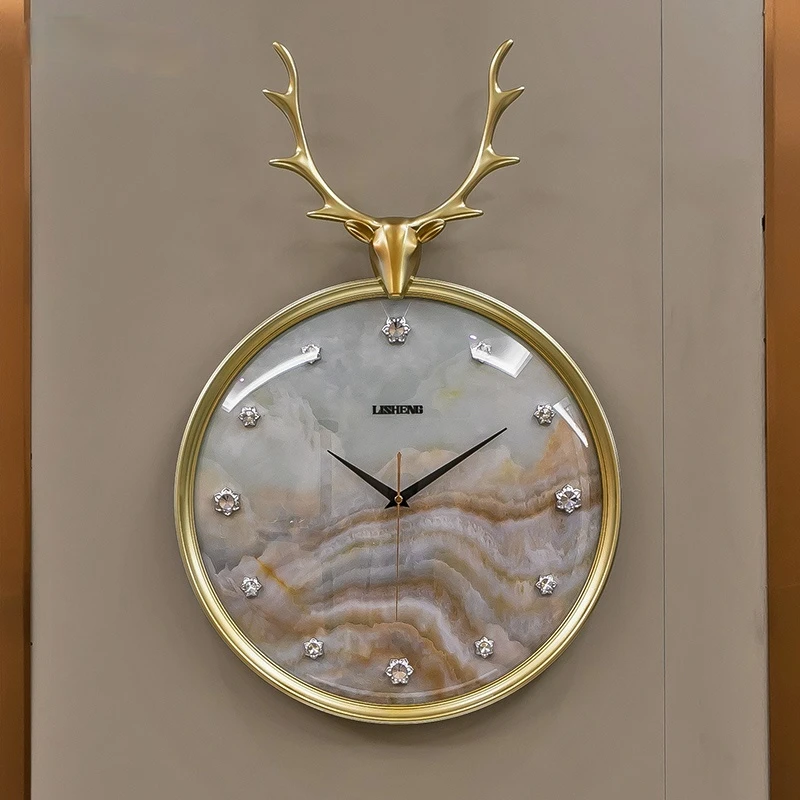 

Часы настенные кварцевые в скандинавском стиле, роскошные украшения золотого цвета с механизмом для гостиной, украшение для дома