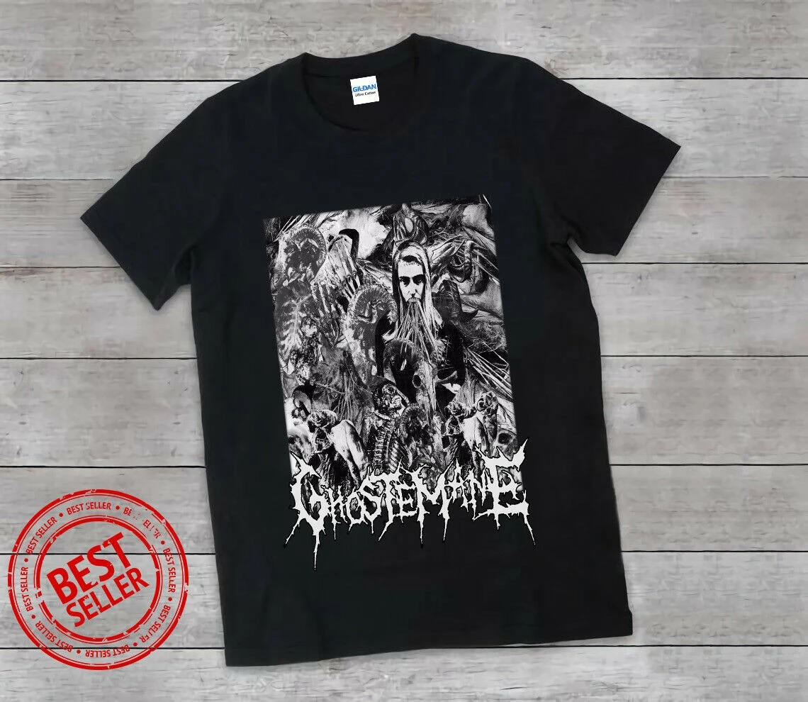Ghostemane Style Logo Tee Shirt Unisex Black Rare | Мужская одежда