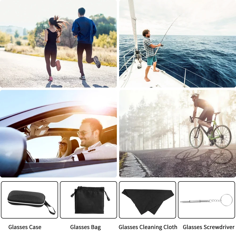 

XunX X8011 Cycling Glasses Mens Sunglasses TR90 Mountain Bicycle Glasses Cycling Goggle Eyewear UV400 for Outdoor Fishing Sports