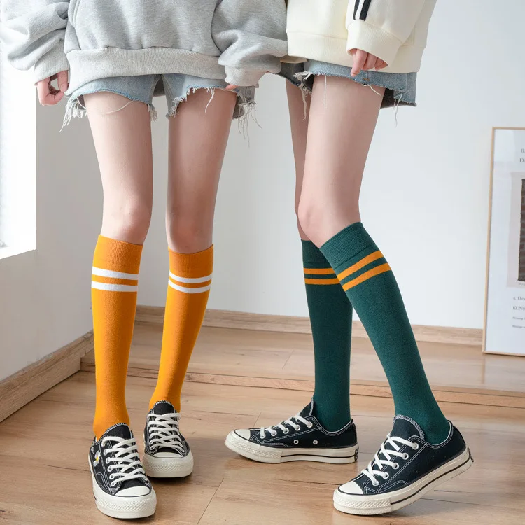 

Женские чулки в полоску, теплые чулки до бедра