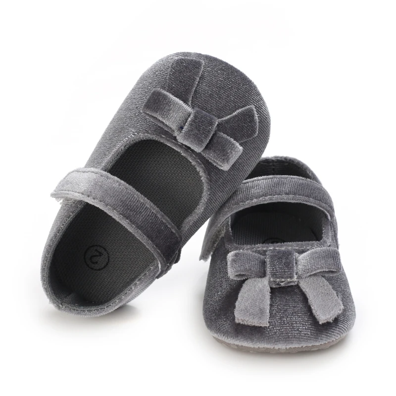 

Newborn Girls PU Leather Bowknot Princess Shoes Prewalker Anti-slip Soft Sole Moccasins Footwear Shoes First Walker Baby Shoes