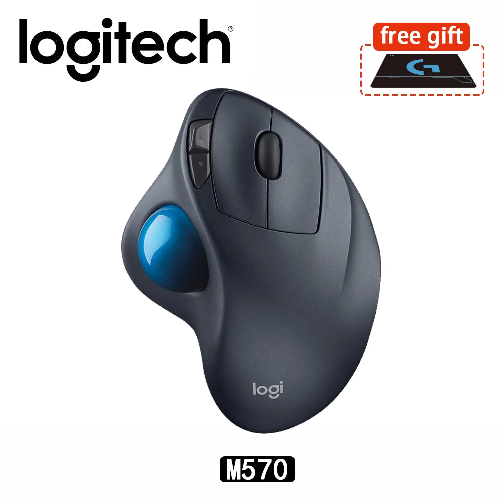 Мышь Logitech M570 для рисования беспроводная мышь с трекболом поддержка офисных