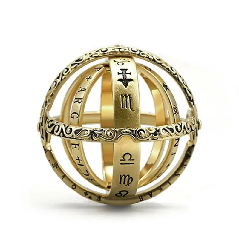 

Astronomical Sphere Ball Ring Foldable Cosmic Finger Ring Band Fashion Jewelry