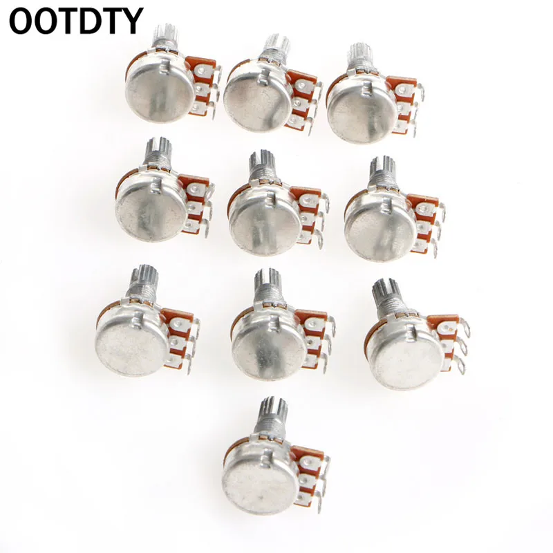 OOTDTY A100K потенциометра Splined Pot Электрогитара Бас Эффект усилитель тон объем 15 мм